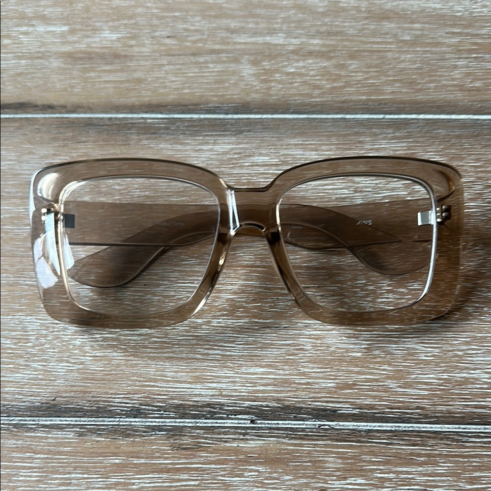 Jins Square Glasses (clear - no prescription)